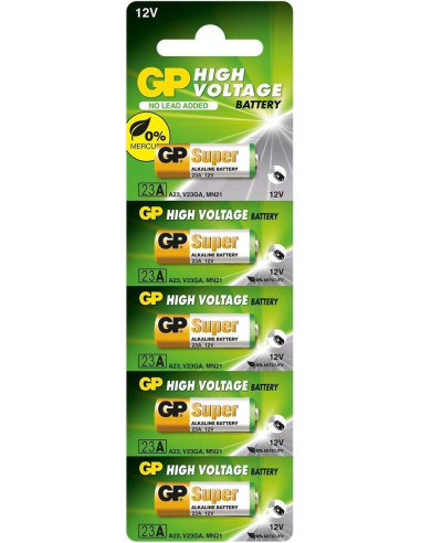 GP Pack de 5 Pilas Alcalinas 23A 12V