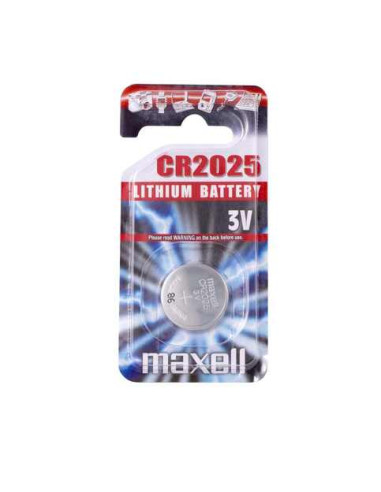 Maxell Pack de 1 Pila Litio de Boton CR2025 3V