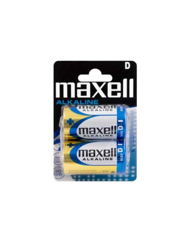 Maxell Pack de 2 Pilas Alcalinas LR20 D