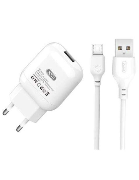 XO L37 Pack Cargador de Corriente USB + Cable USB a MicroUSB