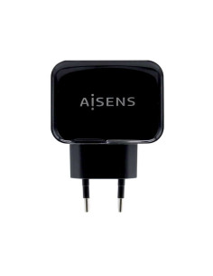 Aisens Cargador USB 17W 5V/3.4A - 2xUSB con Control AI - Color Negro