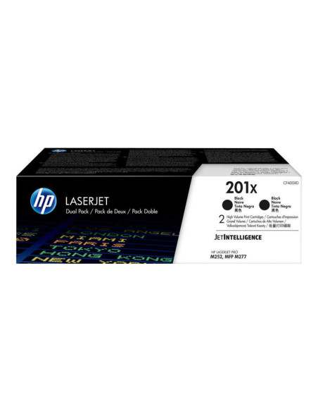 HP CF400X Negro Pack de 2 Cartuchos de Toner Originales - 201X