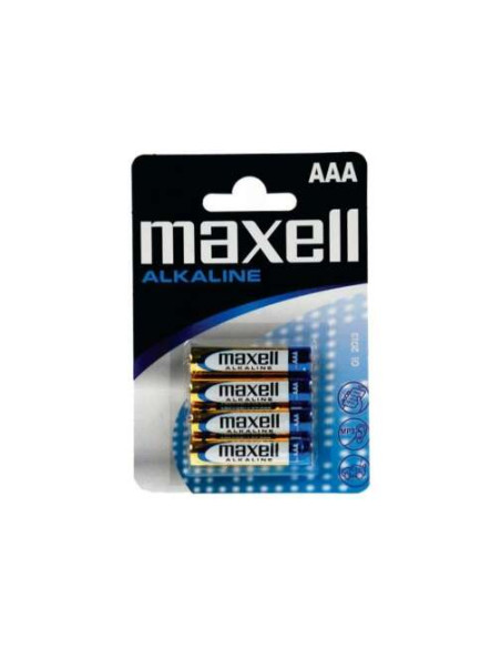 Maxell Pack de 4 Pilas Alcalinas LR03 AAA 1.5V