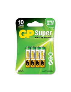 GP Pack de 4 Pilas Super Alcalinas LR03 AAA 1.5V