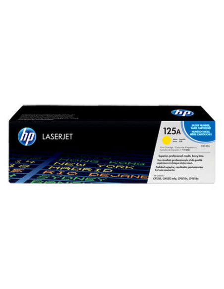 HP CB542A Amarillo Cartucho de Toner Original - 125A