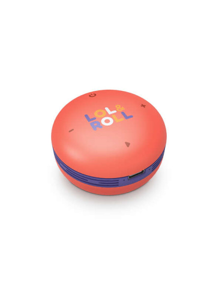 Energy Sistem Lol&Roll Pop Kids Altavoz Bluetooth - Compartir Musica - Cordon Desmontable - Personaje para Colorear  - Color Nar