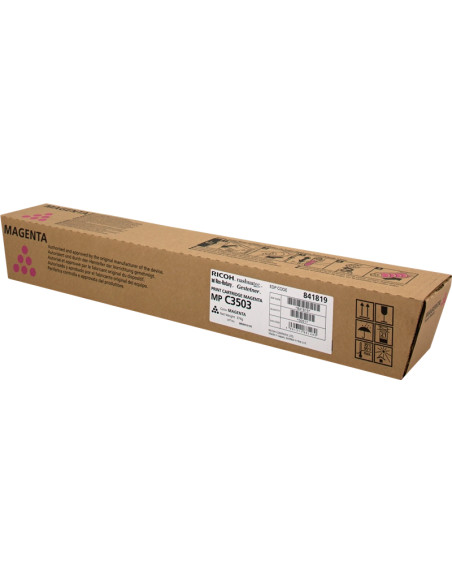Ricoh Aficio MP-C3003/MP-C3004/MP-C3503/MP-C3504/MP-C4504/MP-C5504/MP-C6004 Amarillo Cartucho de Toner Original - 841818/841814