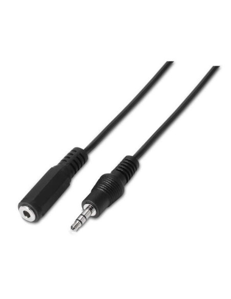 Aisens Cable Audio Estereo - JACK 3.5/M-JACK 3.5/H - 1.5m - Color Negro