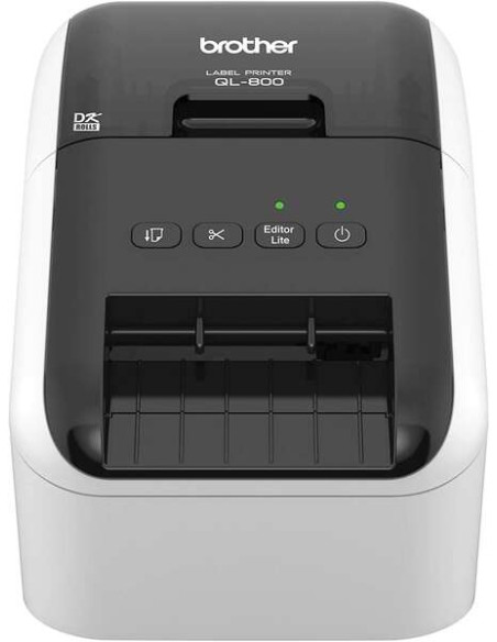 Brother QL800 Impresora Profesional Termica de Etiquetas USB - 93 Etiquetas por min. - Resolucion 300x600ppp - Impresion a Negro