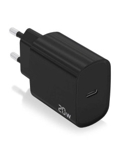 Aisens Cargador USB-C PD3.0 1 Puerto 1xUSB-C 20W - Color Negro