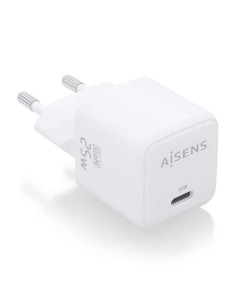 Aisens Cargador Gan 25W - 1xUSB-C PD3.0 QC4.0 - Color Blanco