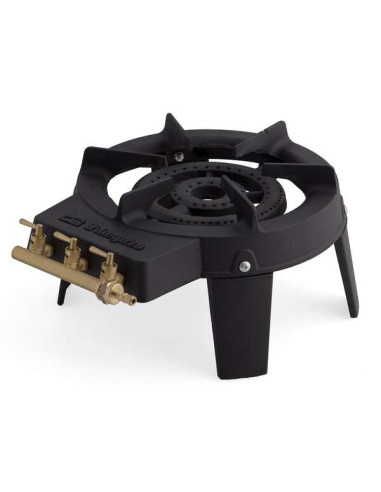 Orbegozo FO 6400 Hornillo a Gas Resistente y Eficiente - Potencia 7.000W - Hierro Fundido - Doble Quemador - Seguro y Practico