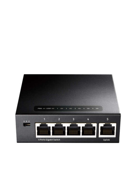 Cudy GS105 Switch 5 Puertos Gigabit Adaptables 10/100/1000 Mbps