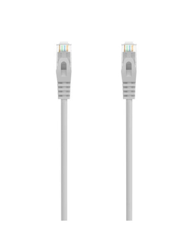 Aisens Cable de Red Latiguillo RJ45 LSZH Cat.6A 500 MHZ UTP AWG24 - 1.5m - Libre de Halogenos - 10 Gigabit/s - Color Gris