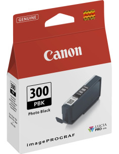 Canon PFI300 Negro Photo Cartucho de Tinta Original - 4193C001/PFI300PBK