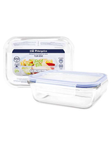 Orbegozo TUR Serie - Recipientes de Vidrio Ultrarresistentes Conserva - Cocina y Congela tus Alimentos con Facilidad Capacidad d