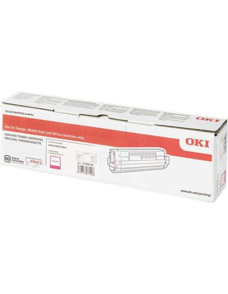 OKI C824/C834/C844 Magenta Cartucho de Toner Original - 47095702