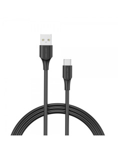 Vention Cable USB-A Macho a USB-C Macho - 0.25m - 3A - 60W - 480Mbps - Color Negro