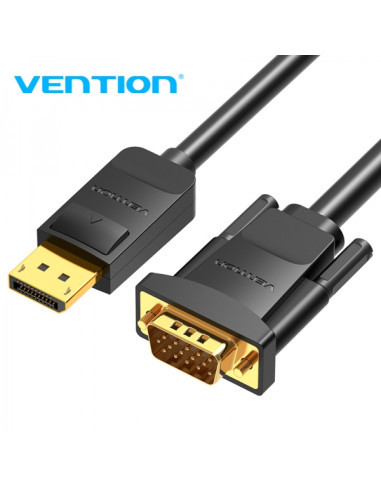 Vention Cable Conversor Displayport Macho a VGA Macho - 2m - Color Negro