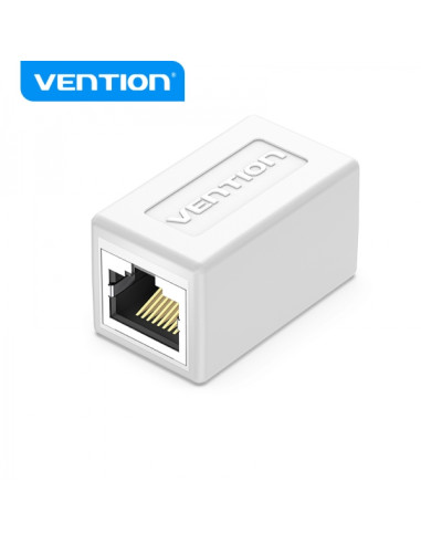 Vention Adaptador Conector RJ45 Cat6 FTP Hembra a Hembra - Color Blanco