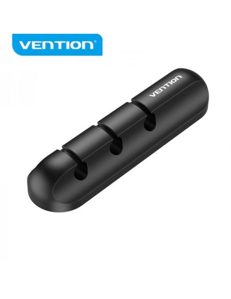 Vention Pack de 2 Organizadores de Cables en Espiral - 7 Puertos - Color Negro