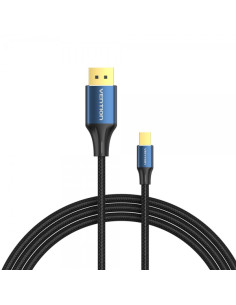 Vention Cable Conversor DisplayPort Macho a Mini DisplayPort Macho 1.4 8K - 2m - Color Negro y Azul