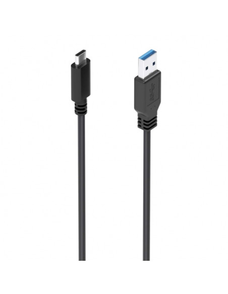 Aisens Cable USB 3.1 Gen2 10Gbps - Conector USB-C a USB-A - Carga hasta 3A - Transferencia 10Gbps - Compatible Thunderbolt 3 - C