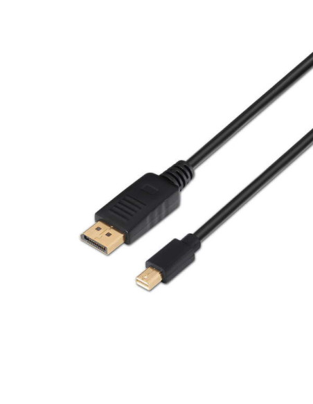 Aisens Cable Mini DP a Displayport V1.2 4K 60Hz - mDP/M-DP/M - 2.0m - 4K - Color Negro