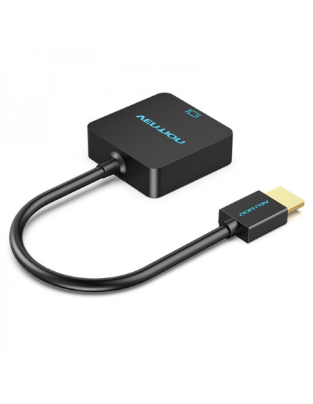 Vention Conversor HDMI Macho a VGA Hembra - 0.15m - Color Negro