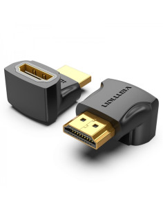 Vention Adaptador HDMI Macho a HDMI Hembra 270º 4K - Color Negro