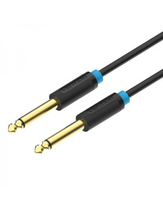 Vention Cable Estereo Jack 6.5 Macho a Jack 6.5 Macho - 1m - Color Negro