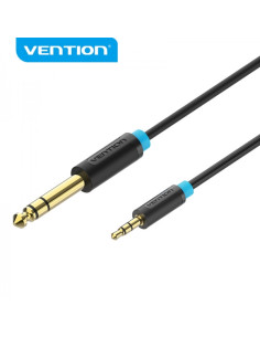 Vention Cable Estereo Jack 6.5 Macho a Jack 3.5 Macho - 3m - Color Negro