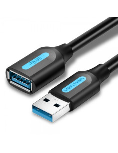 Vention Cable Extension USB 3.0 A Macho a A Hembra - 1m - Color Negro