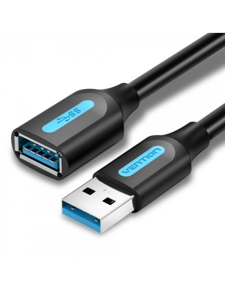 Vention Cable Extension USB 3.0 A Macho a A Hembra - 1.5m - Color Negro