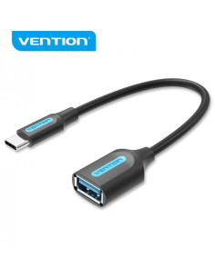 Vention Adaptador USB 3.1 Macho a USB-C Hembra - 0.15m - Color Negro