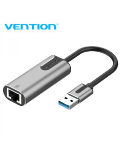 Vention Adaptador USB 3.0 a RJ45 1000Mbps - 0.15m - Color Gris