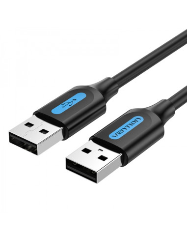 Vention Cable USB 2.0 Macho a USB Macho - 1m - Color Negro