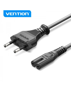 Vention Cable Alimentacion Forma 8 CEE716 Macho a C7 Hembra - 1.8m - Color Negro