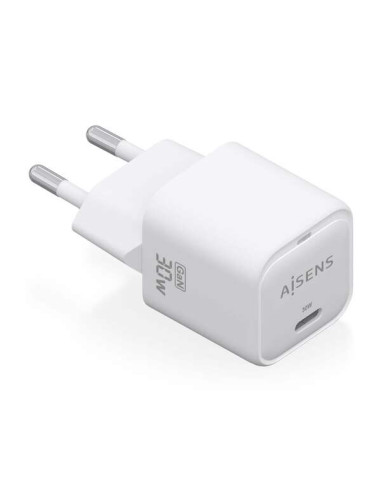 Aisens Cargador GAN 30W - 1xUSB-C PD3.0 QC4.0