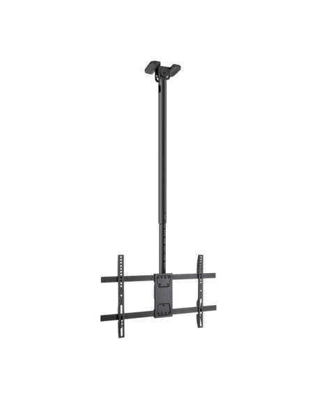 Tooq Soporte XL de Techo para Pantallas 43-86" - Angulo de Giro 180º - Inclinable - Gestion de Cables - Peso Max. 60kg - VESA M