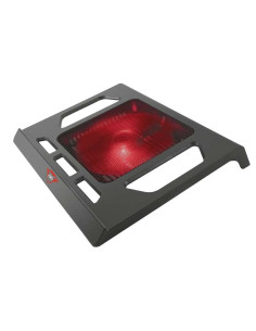 Trust Gaming GXT 220 Kuzo Base de Refrigeracion para Portatil hasta 17.3" - Ventilador Silencioso con Iluminacion Roja - Color