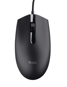 Trust Basi Raton USB 1200dpi - 3 Botones - Uso Ambidiestro - Cable de 1.60m - Color Negro
