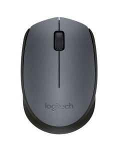 Logitech M170 Raton Inalambrico 1000dpi - 3 Botones - Uso Ambidiestro - Color Gris/Negro