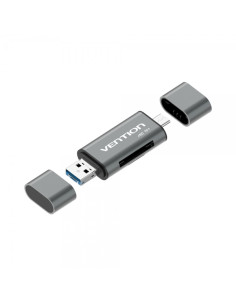 Vention Lector de Tarjetas Externo USB 3.0 - Color Gris