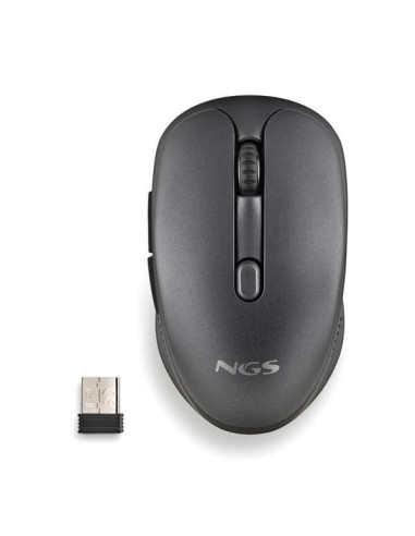 NGS Evo Rust Black Raton Inalambrico USB 1600dpi - 5 Botones - Recargable - Uso Diestro