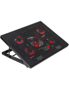 Mars Gaming MNBC2 Base de Refrigeracion para Portatil hasta 17.3" USB - Inclinacion Ajustable - 5 Ventiladores - Iluminacion LE
