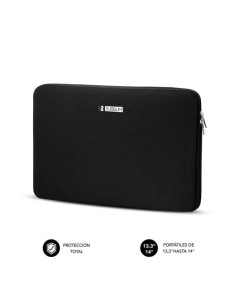 Subblim Business Laptop Sleeve Neoprene Funda para Portatiles hasta 14"" - Fabricada en Neopreno - Delgada y Ligera - Doble Crem