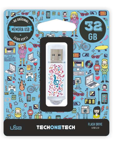 TechOneTech Music Dream Memoria USB 2.0 32GB (Pendrive)