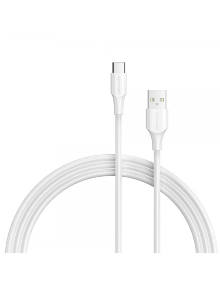 Vention Cable USB-A Macho a USB-C Macho - 1m - 3A - 60W - 480Mbps - Color Blanco