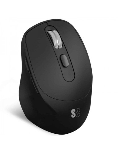 Subblim Confort Ergo Dual Raton Inalambrico Bluetooth, USB 2.4GHz 2400dpi - 5 Botones - Uso Diestro - Color Negro
